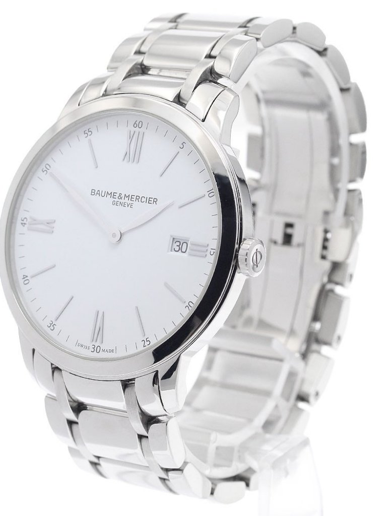 Baume & Mercier Classima M0a10354 Date White Dial Quartz Men's Watch_973419 — image 7 of 8